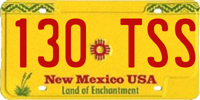 NM license plate 130TSS