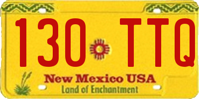 NM license plate 130TTQ