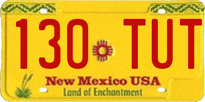 NM license plate 130TUT