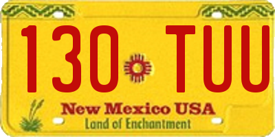 NM license plate 130TUU