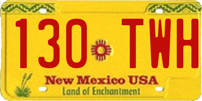 NM license plate 130TWH