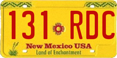NM license plate 131RDC