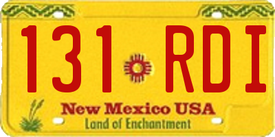 NM license plate 131RDI