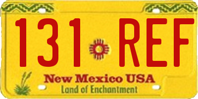 NM license plate 131REF