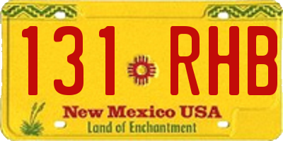NM license plate 131RHB