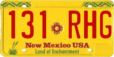 NM license plate 131RHG