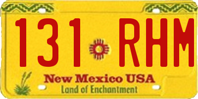 NM license plate 131RHM