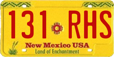 NM license plate 131RHS