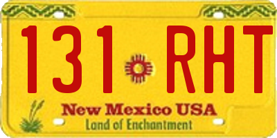 NM license plate 131RHT