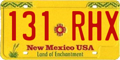 NM license plate 131RHX