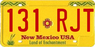 NM license plate 131RJT