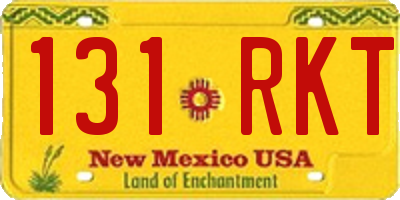 NM license plate 131RKT