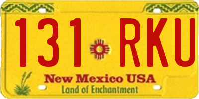 NM license plate 131RKU