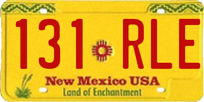 NM license plate 131RLE