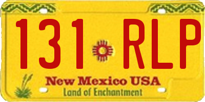 NM license plate 131RLP
