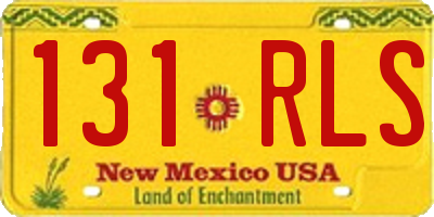 NM license plate 131RLS