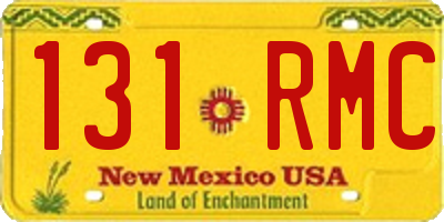 NM license plate 131RMC