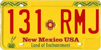 NM license plate 131RMJ