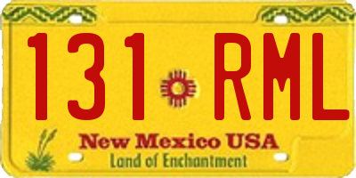 NM license plate 131RML