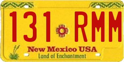 NM license plate 131RMM