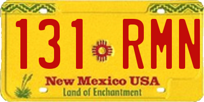 NM license plate 131RMN