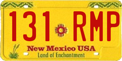 NM license plate 131RMP