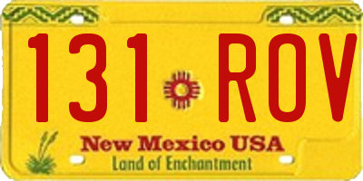 NM license plate 131ROV