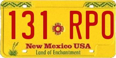 NM license plate 131RPO