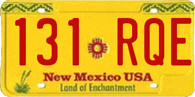 NM license plate 131RQE