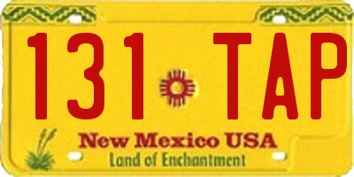 NM license plate 131TAP