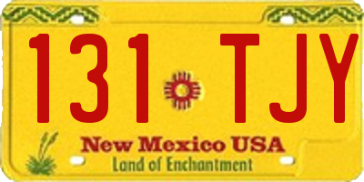NM license plate 131TJY