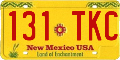 NM license plate 131TKC