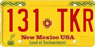 NM license plate 131TKR