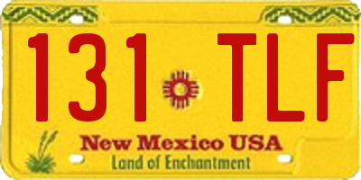 NM license plate 131TLF