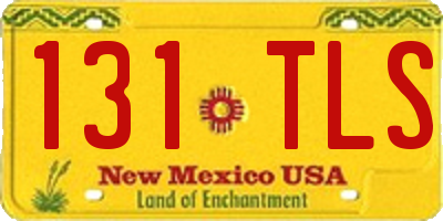 NM license plate 131TLS