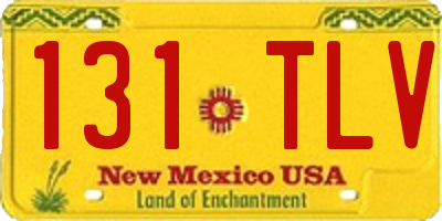 NM license plate 131TLV