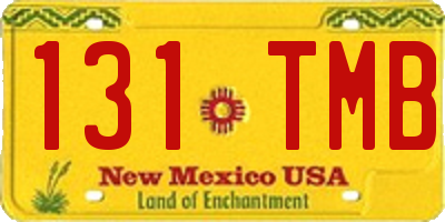 NM license plate 131TMB