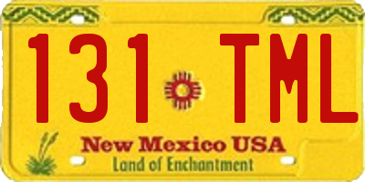 NM license plate 131TML