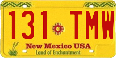 NM license plate 131TMW