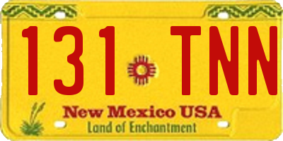NM license plate 131TNN