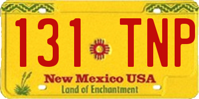 NM license plate 131TNP