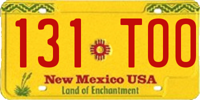 NM license plate 131TOO