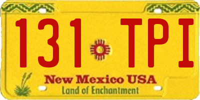 NM license plate 131TPI