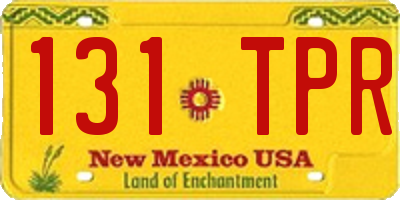 NM license plate 131TPR