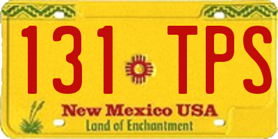 NM license plate 131TPS