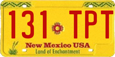 NM license plate 131TPT