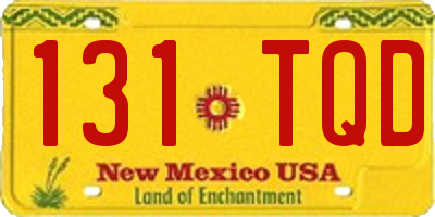NM license plate 131TQD