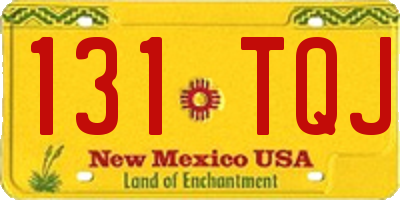 NM license plate 131TQJ