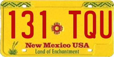 NM license plate 131TQU