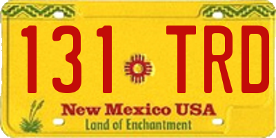 NM license plate 131TRD